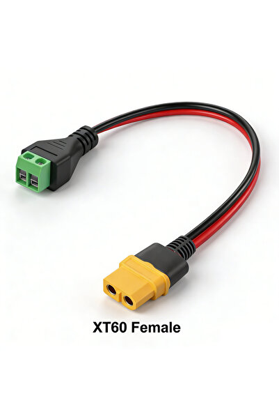 choice2 XT60 Female- 1pcs XT60 to 2 Pin Solderless Terminal Adapter XT60 Conn...
