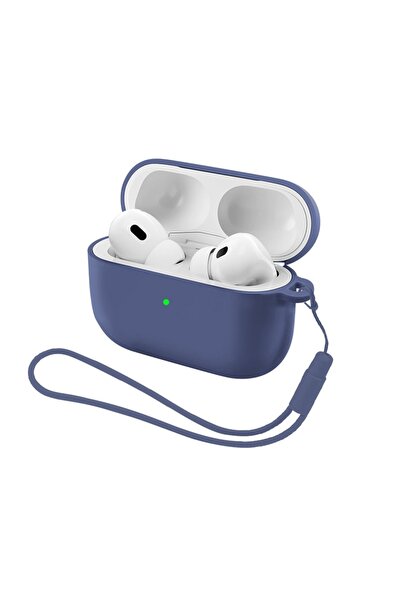 Choice22 غطاء حماية من السيليكون الناعم لسماعات AirPods Pro 3 باللون الأزرق ا...