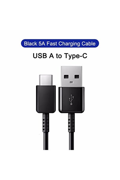 Choice3 1m USB-C Black Original 45W USB Cable For S24 S23 S22 S21 S20 S10 Not...