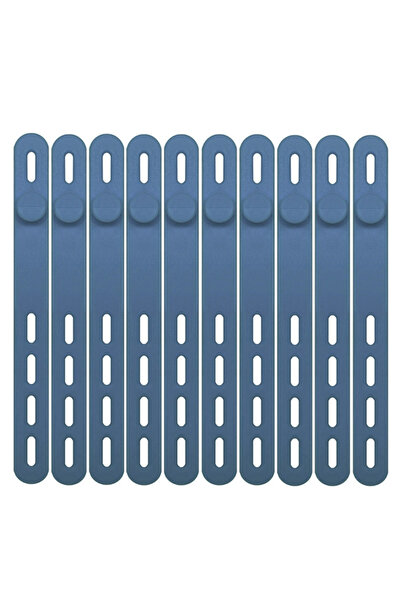 Choice slate blue 10pcs JCD 10pcs Silicone Cable Ties Assorted Color Reusable...