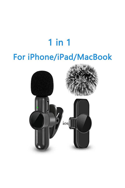 Choice 1in1-iOS-K3A 2.4G Wireless Lavalier Microphone Audio Video Recording N...