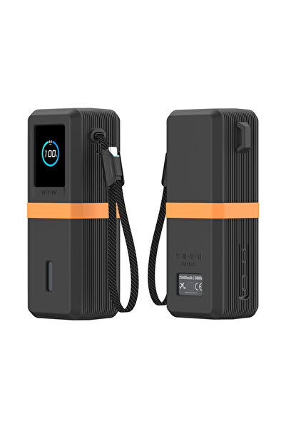 Choice غطاء سيليكون أسود برتقالي من SIKAI الإصدار 2.0 لـ Anker Zolo 165W (250...