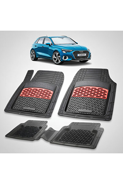 TEAMCAR Audi A3 8Y Χάτσμπακ 5-θυρο Συμβατά Πατάκια Δαπέδου 2020-2025 |   Κόκκινο