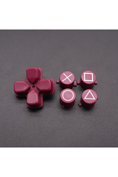 Choice مجموعة أزرار وظائف ABXY حمراء 5 في 1 لوحدة تحكم PS4، قطعة واحدة، بديلة...