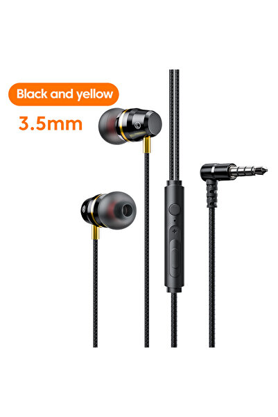choice2 سماعات ألعاب سلكية سوداء وصفراء بمنفذ 3.5 ملم وUSB-C، صوت ستيريو محيط...
