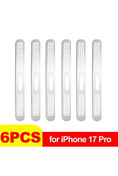 Choice 6X-Silver-17 Pro ملصق شبكي معدني مقاوم للغبار لفتحة سماعة الأذن لهاتف ...