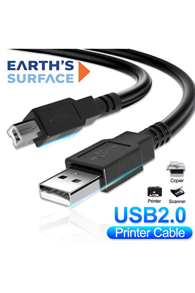 choice2 كابل طابعة USB A إلى USB B بطول 1.5 متر، USB 2.0، موصل ذكر من النوع A...