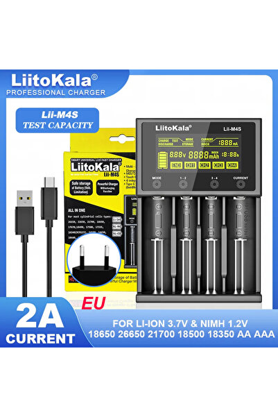Choice4 liitokala Lii-M4S-5V 2A-EU LiitoKala Lii-M4S 5V EU AU UK US Plug Batt...