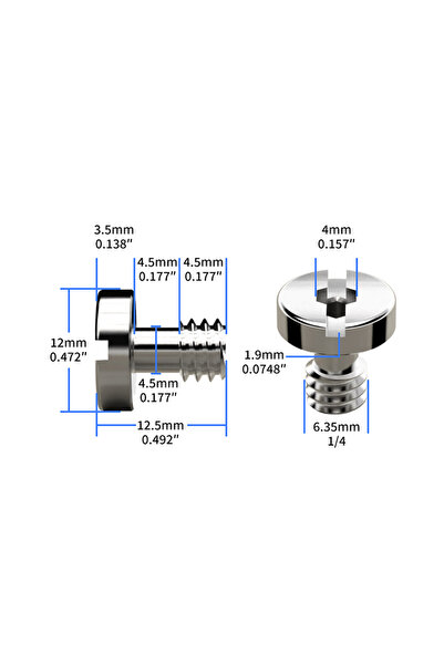 Choice1 1pc 1 4x4.5mm DSLR Camera Screw 1/4"-20 & 3/8"-16 & M3 Thread Screw N...