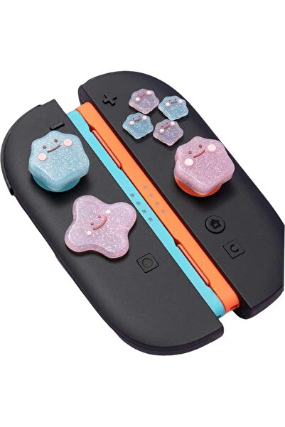 Choice1 مجموعة أغطية أزرار D-Pad لطيفة لجهاز سويتش 2، أغطية سيليكون للأزرار، ...