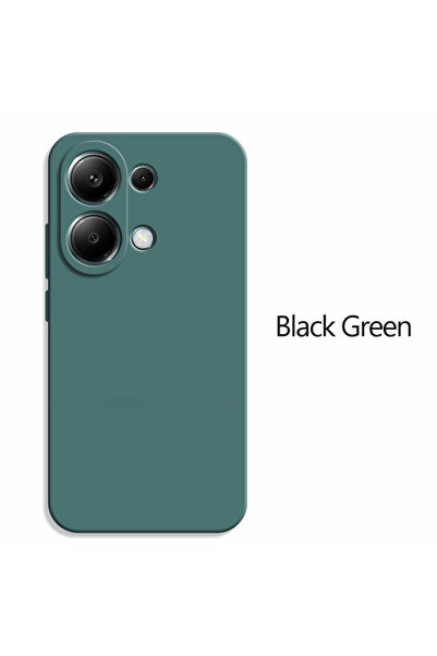 Choice49 Redmi Note 13 4G Dark Green Liquid Silicone Plain Protector Phone Ca...