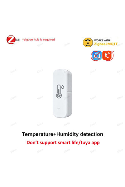 Choice1 مستشعر ذكي للحرارة والرطوبة بتقنية Zigbee 3.0 بدون مسبار، مع مسبار مق...