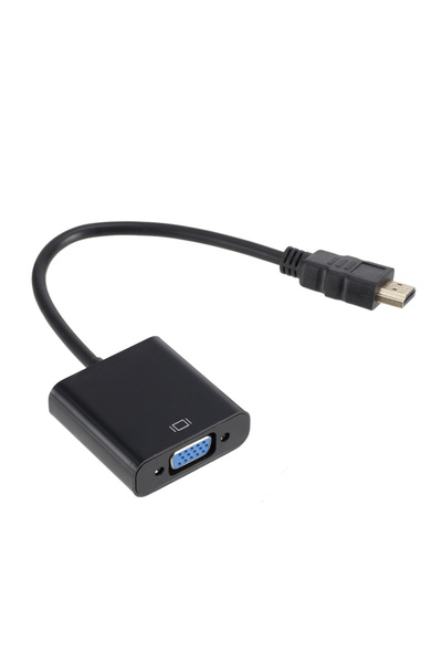 Choice1 محول HDMI أسود متوافق مع VGA بدقة 1080P، كابل محول ذكر HDTV إلى أنثى ...