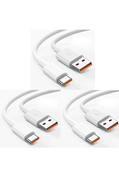 Choice1 كابل USB نوع C أبيض بطول 2 متر وقوة 10 أمبير - 3 قطع (1-5 قطع) 120 وا...