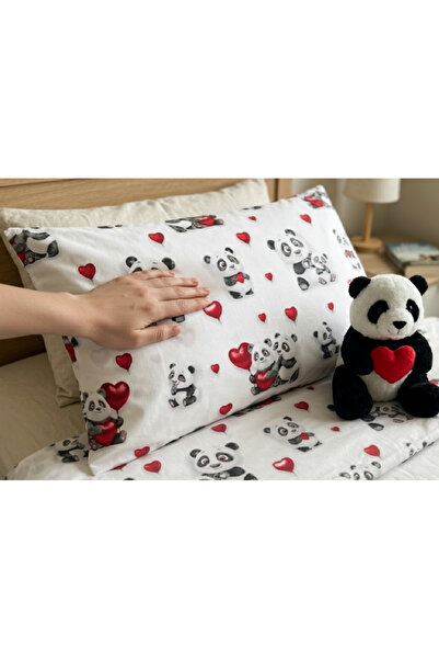 ARTUNHOME Μαξιλαροθήκη Panda 50x70 εκ. – 100% Βαμβάκι, Μαλακή και Αναπνέουσα ...