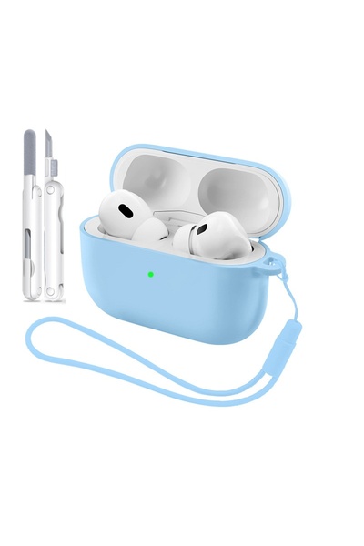 Choice5 غطاء حماية ناعم من السيليكون لسماعات AirPods Pro 3 باللون الأزرق السم...