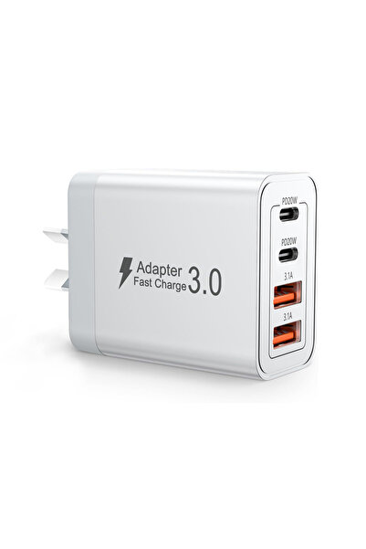 Choice1 AU Charger AU Plug Quick Charging Block with Type-C Cable, 40W 4-Port...