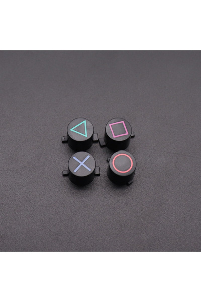 Choice1 زر وظائف ABXY أسود اللون لوحدة تحكم PS4، قطعة واحدة، طقم أزرار بديلة ...
