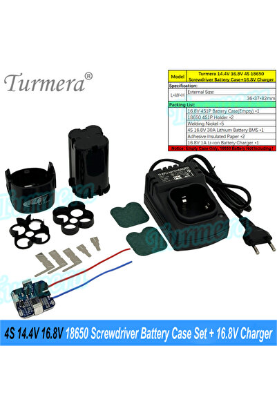 Choice 16.8V BMS Charger Turmera 3S 12V 4S 14.4V Screwdriver Drill Battery Ca...