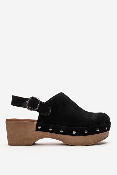 Dericlub Γυναικεία τσόκαρα με κλειστή μύτη και ζώνη, δερμάτινα σουέτ ZY 7607 ...