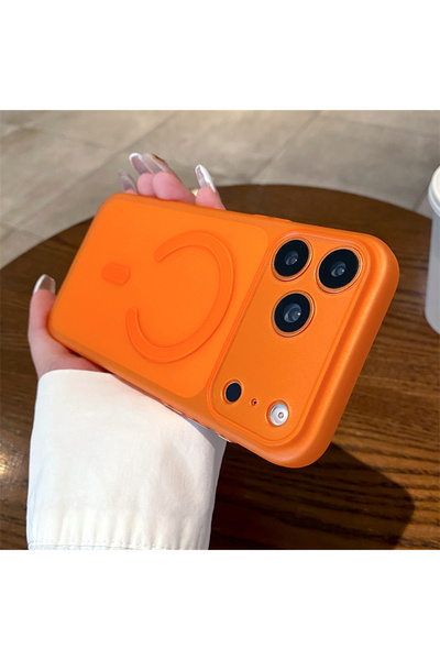 Choice3 جراب iPhone 17 Pro برتقالي فائق النحافة من مادة TPU غير اللامعة الشفا...
