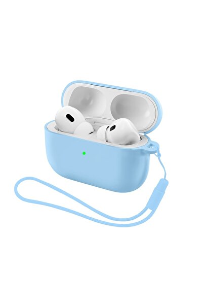 Choice17 غطاء حماية من السيليكون الناعم لسماعات AirPods Pro 3 باللون الأزرق ا...