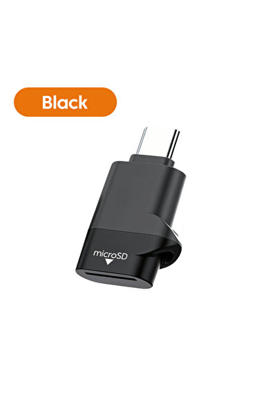 Choice قارئ بطاقات أسود 2 في 1 من نوع C USB 3.0 لبطاقات SD وMicro TF وقارئ بط...
