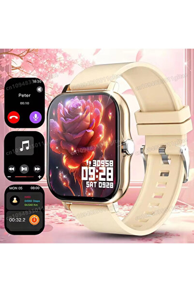 Choice10 Gold New Smartwatch BT Call Health&Sleep Monitoring 1.80''HD Screen ...