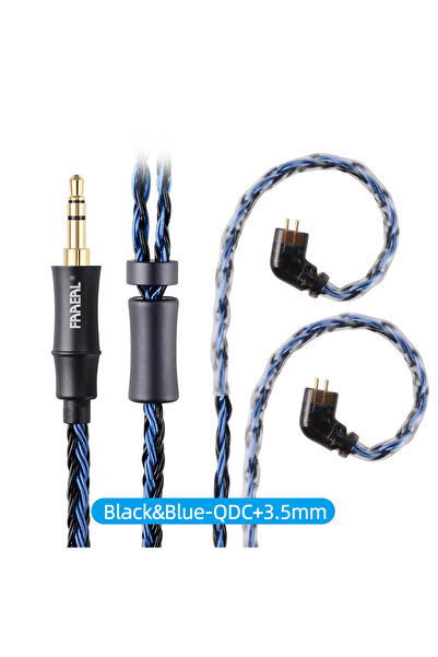 choice2 كابل سماعات أذن بديل من BlackBlue QDC 3.5 ملم FAAEAL بقطر 0.78 ملم/دب...
