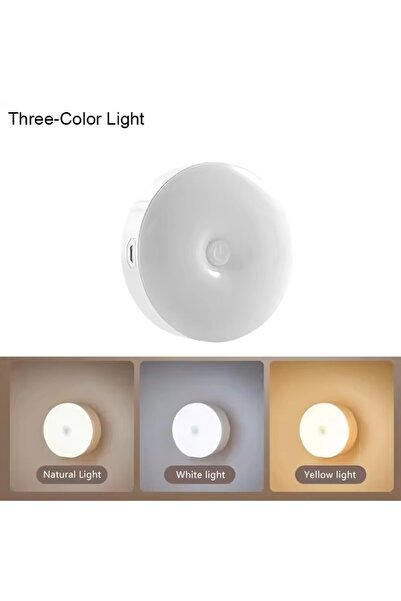 Choice 3 Modes Mini LED Touch Sensor Night Lights USB Rechargeable Kitchen Be...