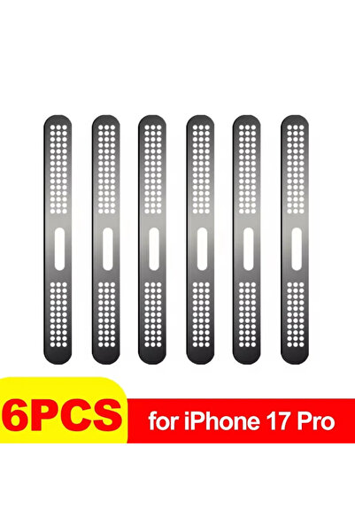 Choice1 6X-Black-17 Pro ملصق شبكي معدني مقاوم للغبار لفتحة سماعة الأذن لهاتف ...