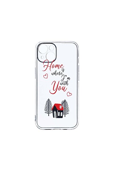 bestcase Θήκη Διαφανής Σιλικόνη 2MM, Συμβατή με Apple iPhone 14, Home Is Wher...