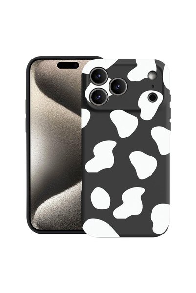 bestcase Husă pentru Apple iPhone 17 Pro Max cu Design Black Cow, Silicon Pre...