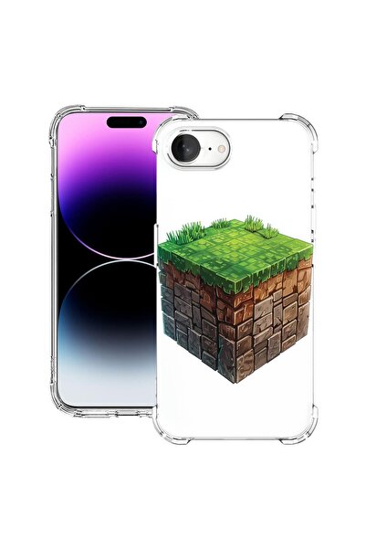 bestcase Husa pentru Apple iPhone 16e, Anti Shock 1.5MM, Minecraft World, Pro...