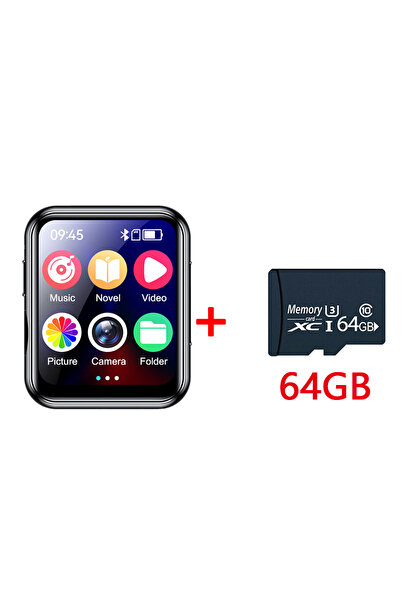 Choice4 مشغل MP3 وMP4 مع بطاقة ذاكرة 64 جيجابايت وبلوتوث 5.4، شاشة IPS ملونة ...