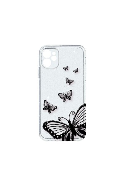 bestcase Husa Crystal Glitter 2MM, Compatibila Cu Apple iPhone 11, Butterfly,...