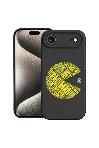 bestcase Husă pentru Apple iPhone 17 Air cu Design Caligrafic PacMan, Silicon...