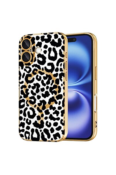 bestcase Πολυτελής Θήκη MagSafe, Συμβατή με Apple iPhone 16 Plus, Μαύρη Λεοπά...