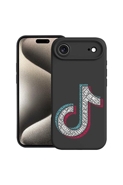 bestcase Husă pentru Apple iPhone 17 Air cu design caligrafic TikTok, silicon...