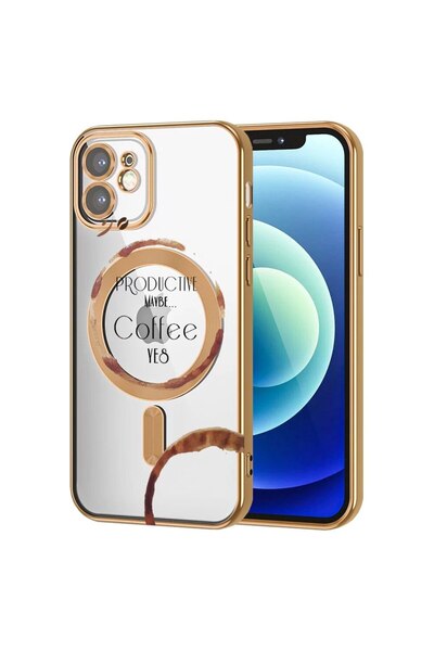 bestcase Husa Luxury MagSafe, Συμβατό με Apple iPhone 12, Καφέ, Εξαιρετικά απ...