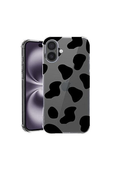 bestcase Θήκη για Apple iPhone 16 Plus, Αντικραδασμική 1.5MM, Μαύρη με σχέδιο...