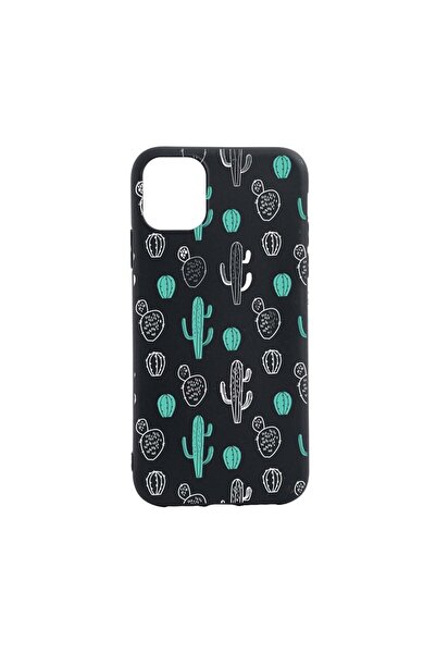 bestcase Θήκη σιλικόνης συμβατή με Apple iPhone 12, Κάκτος, ανθεκτική στη φθο...