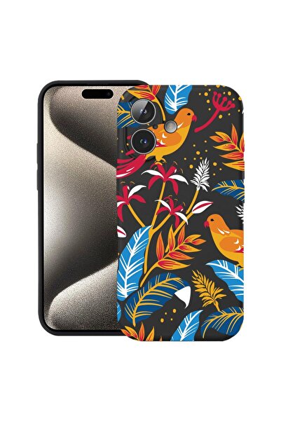 bestcase Husă pentru Apple iPhone 17 cu Design Păsări Colorate, Silicon Premi...