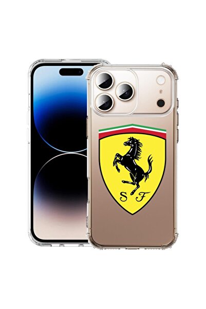 bestcase Husă pentru Apple iPhone 17 Pro cu Design Ferrari, Antișoc, Colțuri ...