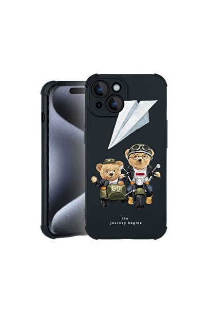 bestcase Θήκη TPU Pro Shock συμβατή με Apple iPhone 15, με σχέδιο Teddy On Th...