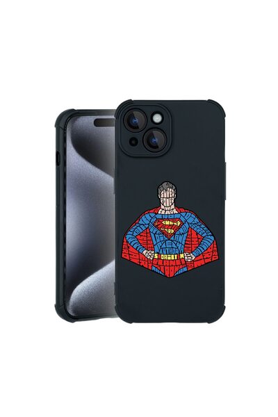bestcase Husa TPU Pro Shock Compatibila cu Apple iPhone 15, cu Design Calligr...
