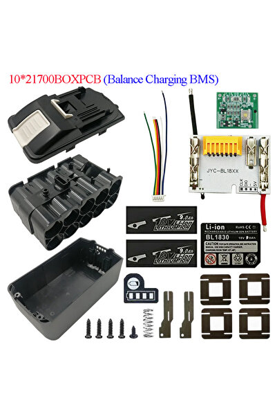 Choice BOXPCB 10X21700 Shell For MAKITA 18V Li-ion Battery Case BL1830 BMS Ba...
