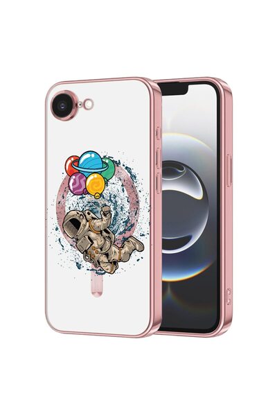 bestcase Πολυτελής Θήκη MagSafe, Συμβατή με Apple iPhone 16e, Αστροναύτης, Εξ...