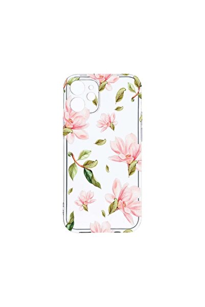 bestcase Husa Clear Silicon 2MM, Compatibila cu Apple iPhone 11, Colecția Flo...