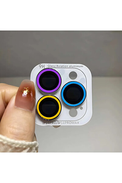 Choice Tempered glass 14pro 14proMax(3pcs purple blue yellow 2-3Pcs Luminous ...